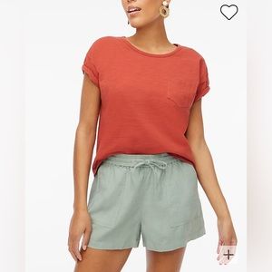 NWT J. Crew Linen-blend Drawstring Shorts